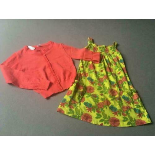 Zomerjurk + vest maat 116 - 122 ALS NIEUW