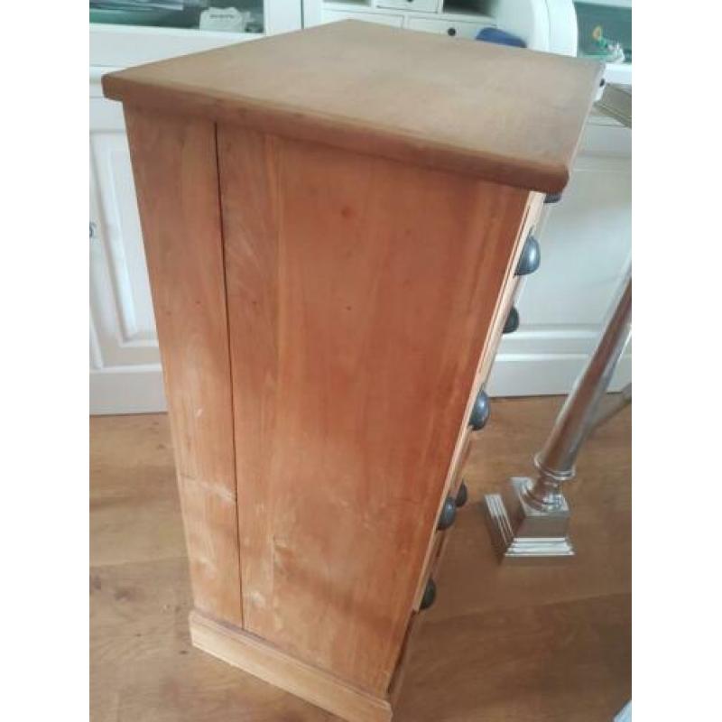 Mooi teak houten lade kastje