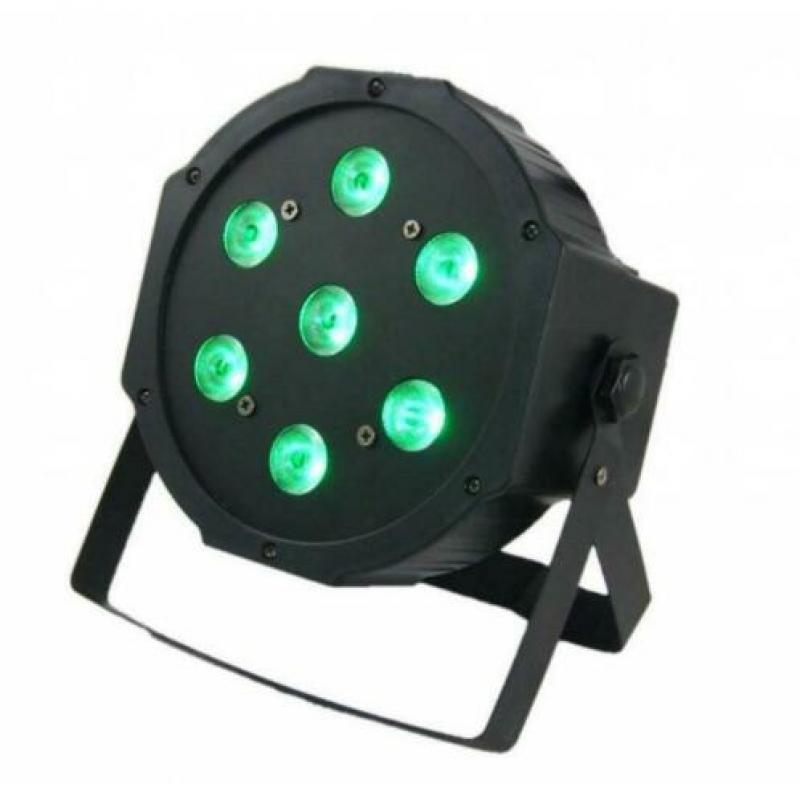 LED Flat Par 7x10W 4in1 RGBW