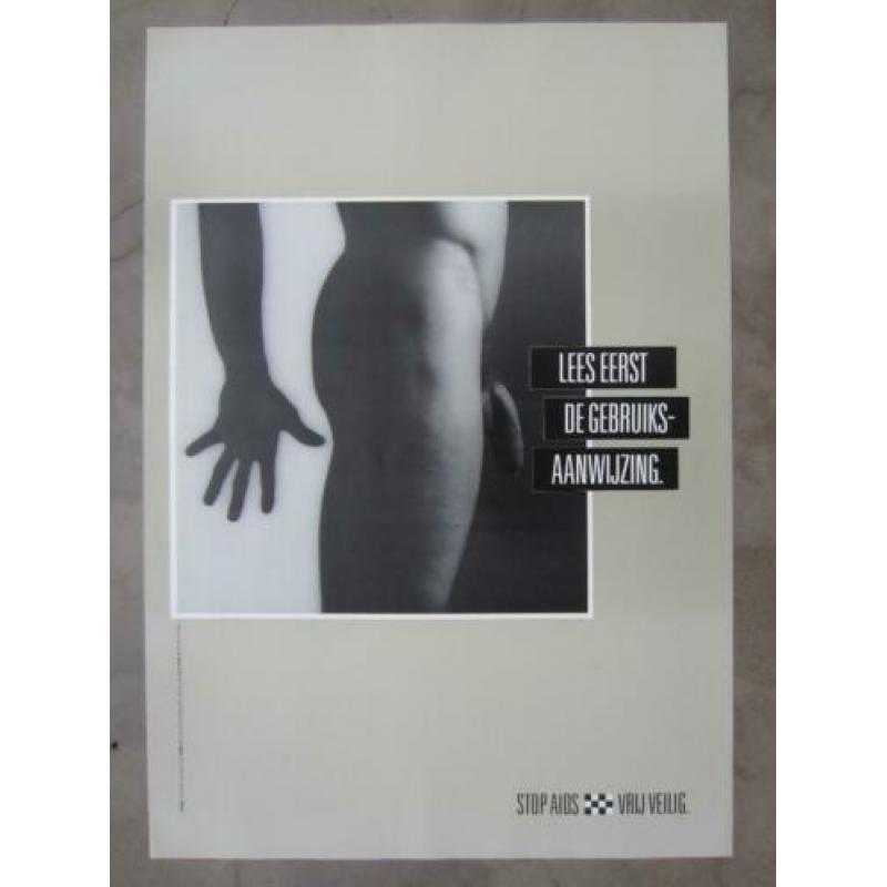 ROBERT MAPPLETHORPE, aids poster, 1986, homo erotisch ZGAN