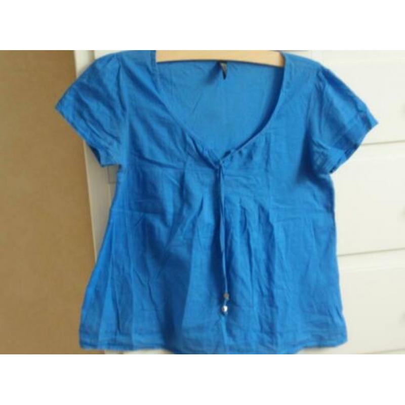 Only: Blauw Shirt maat S