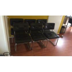 Industriële eetkamerstoelen Woood 6x