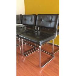 Industriële eetkamerstoelen Woood 6x