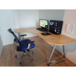 Galant L Desk with chair