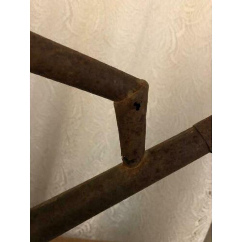 Brocante oude Franse ijzeren gieter