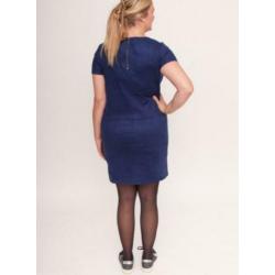 Nieuwe velvet blauwe Smashed Lemon jurk maat XS
