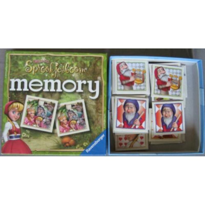 Efteling Sprookjesboom Memory (compleet: alle 48 kaartjes)