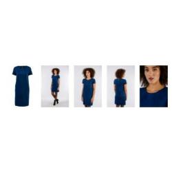 Nieuwe velvet blauwe Smashed Lemon jurk maat XS