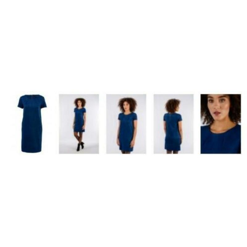Nieuwe velvet blauwe Smashed Lemon jurk maat XS