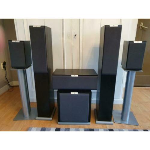 Audiovector KI-serie 5.1 speakerset inclusief standaarden