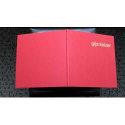 Gijs Keizer ;gesign zeefdruk/gesign boek; Mondriaan