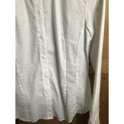 Kocca blouse maat L parels wijde mouw nieuw wit