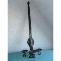 metalen wandkandelaar