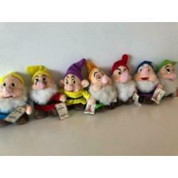 Originele Disney pluche knuffels zeven dwergen