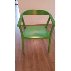 Groene houten Ikea Stockholm stoel