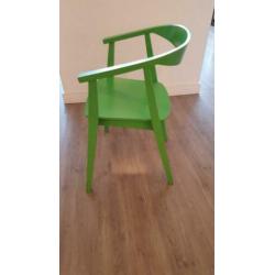 Groene houten Ikea Stockholm stoel