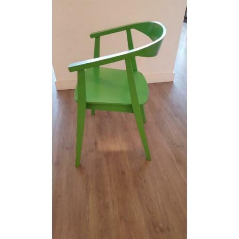 Groene houten Ikea Stockholm stoel