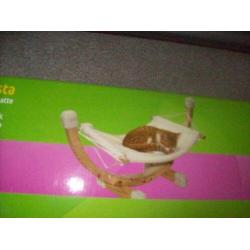 Houten katten hangmat (NIEUW)
