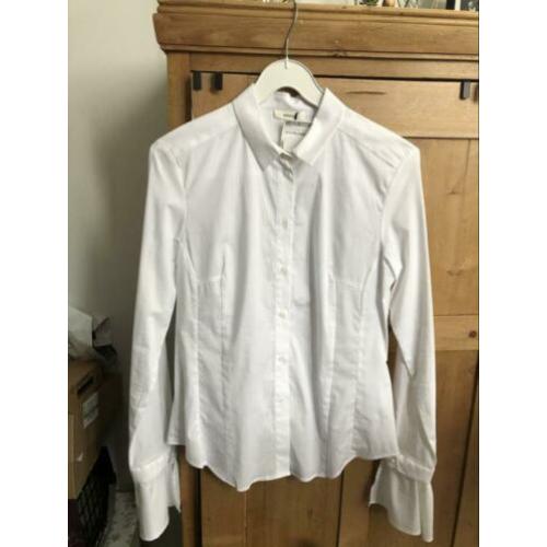 Kocca blouse maat L parels wijde mouw nieuw wit