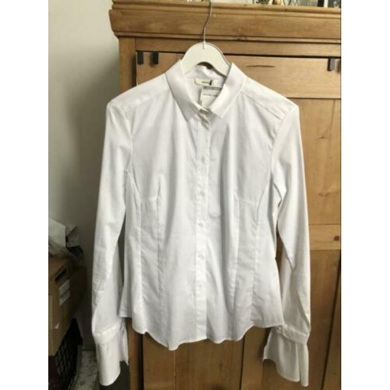 Kocca blouse maat L parels wijde mouw nieuw wit