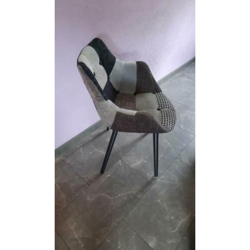 2 x Zuiver Twelve zwart/ wit stoel