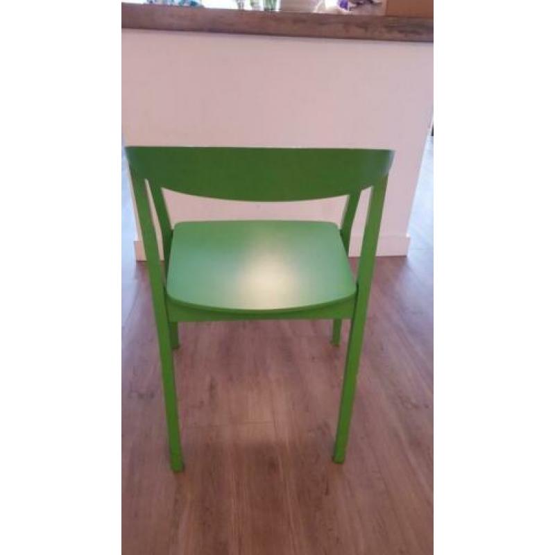 Groene houten Ikea Stockholm stoel