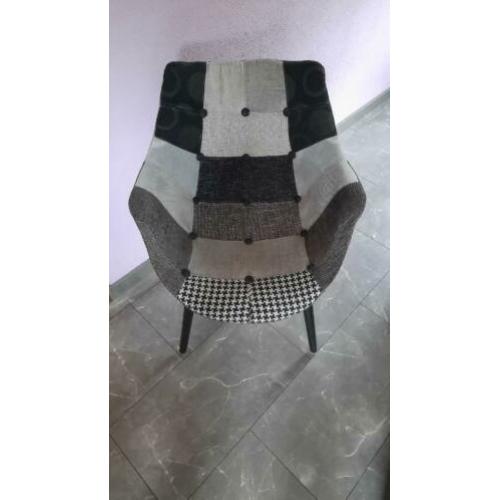 2 x Zuiver Twelve zwart/ wit stoel