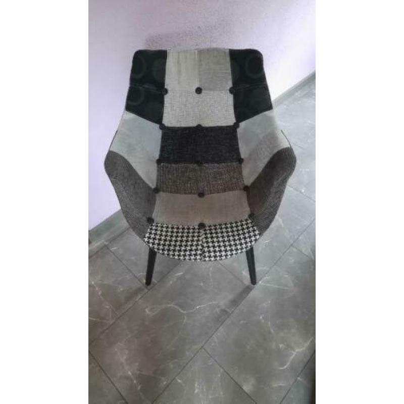 2 x Zuiver Twelve zwart/ wit stoel