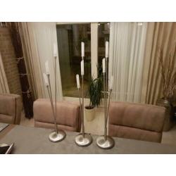 Moderne stalen lampen