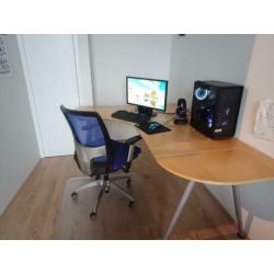 Galant L Desk with chair