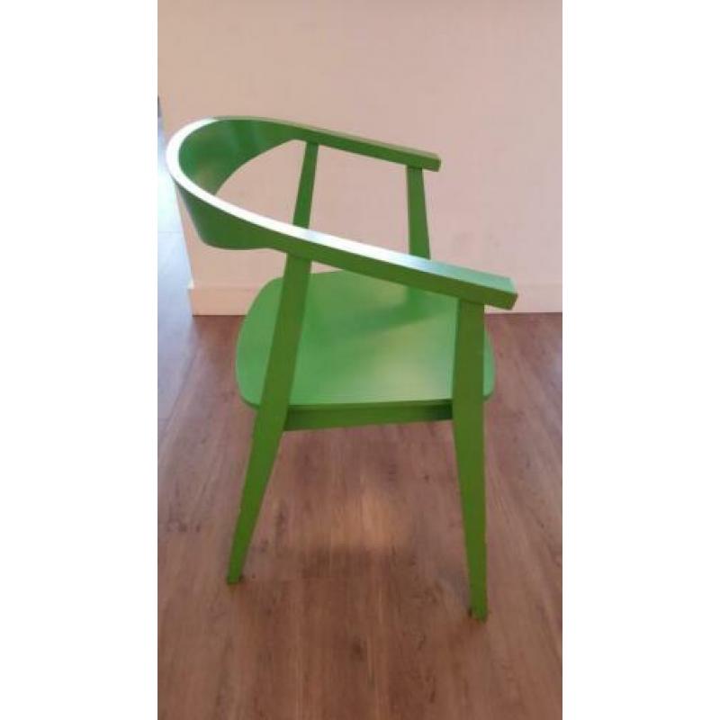 Groene houten Ikea Stockholm stoel