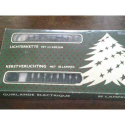oude gekleurde kerst verlichting.