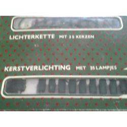 oude gekleurde kerst verlichting.