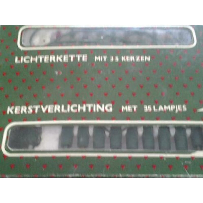 oude gekleurde kerst verlichting.