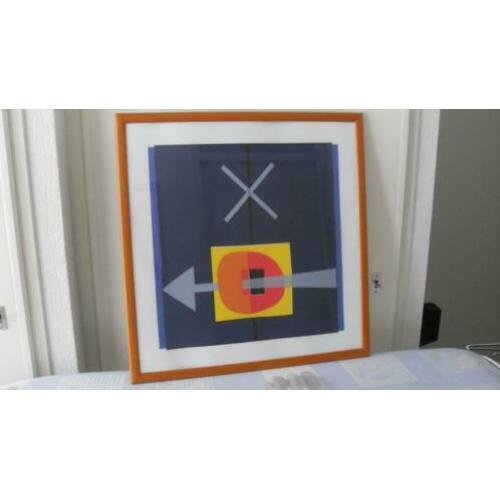 Gijs Keizer ;gesign zeefdruk/gesign boek; Mondriaan