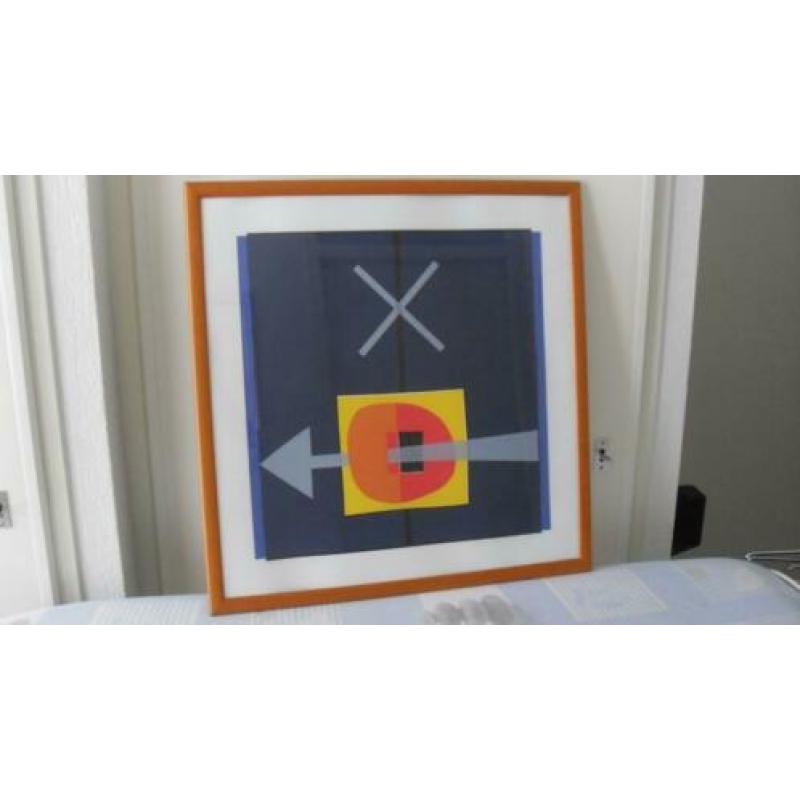 Gijs Keizer ;gesign zeefdruk/gesign boek; Mondriaan