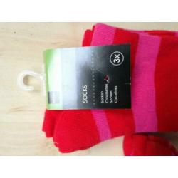Nieuw hema sokken maat 35/38 roze rood