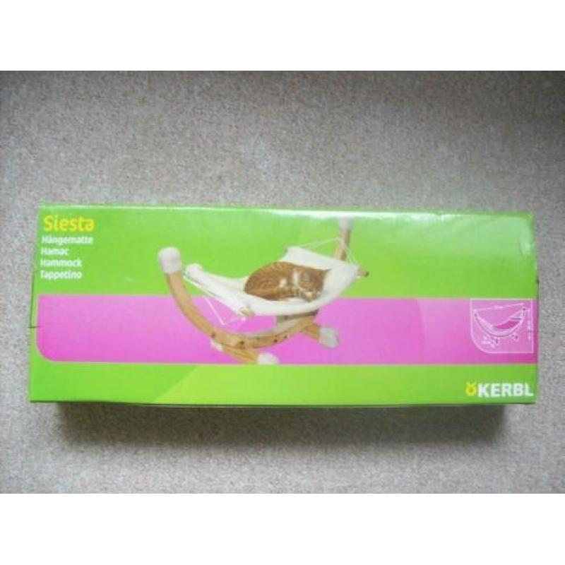 Houten katten hangmat (NIEUW)