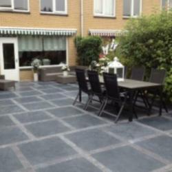 terrastegels Chinees hardsteen 60x60 cm licht getrommeld