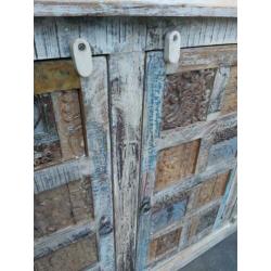 Indische kast dressoir Ibiza stijl met 3 deuren