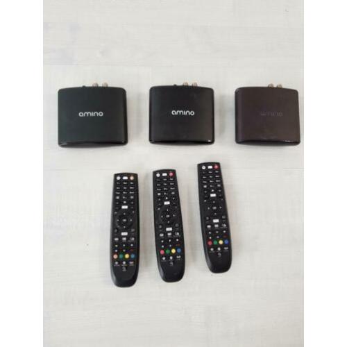 3x Animo tele2 decorder ontvangers met afstandbediening
