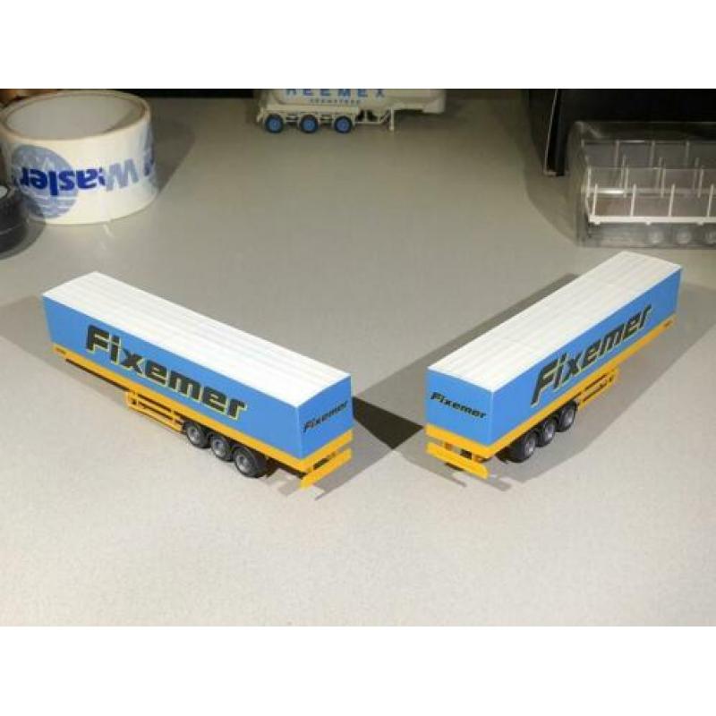 Herpa 2x tautliner Fixemer 1/87
