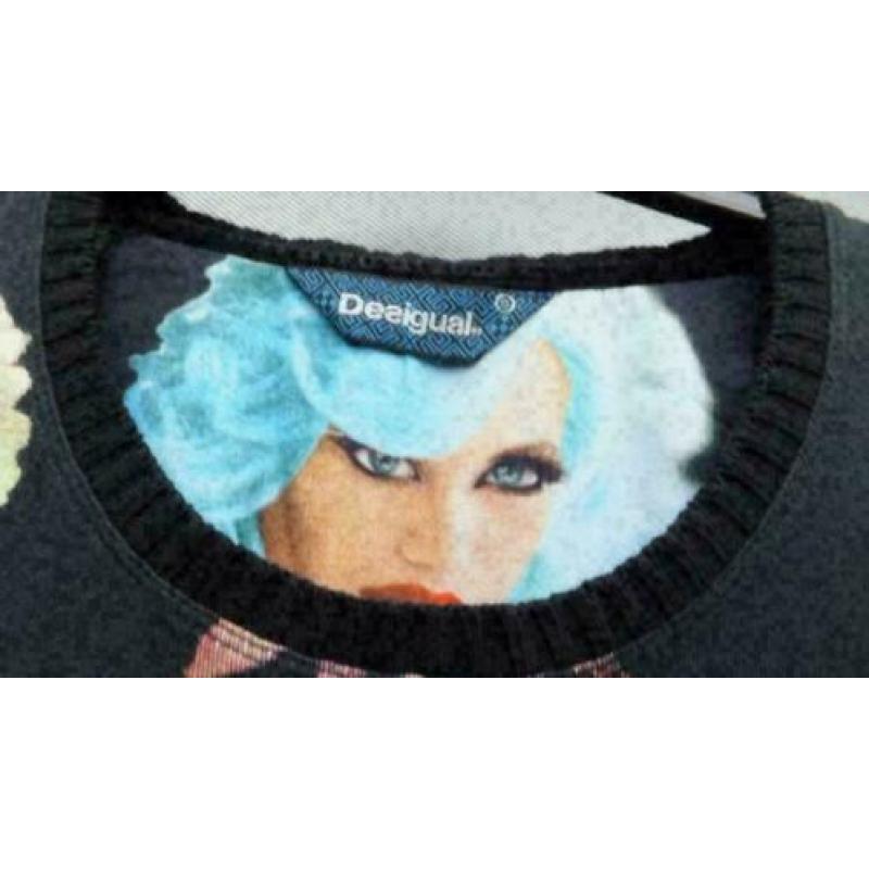 DESIGUAL prachtige kleurijke top mt S