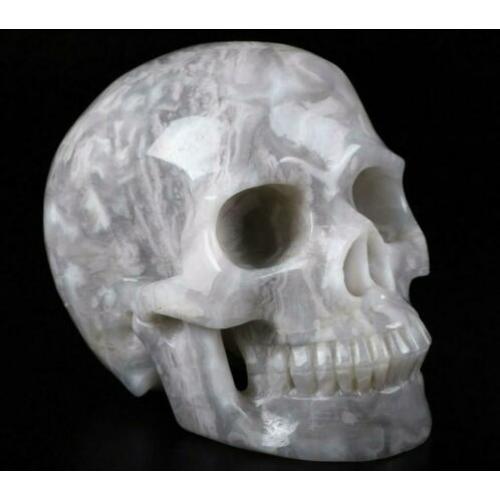 Agaat Schedel Kristal Quartz Kwarts Beeld 2.5 KG Doodshoofd