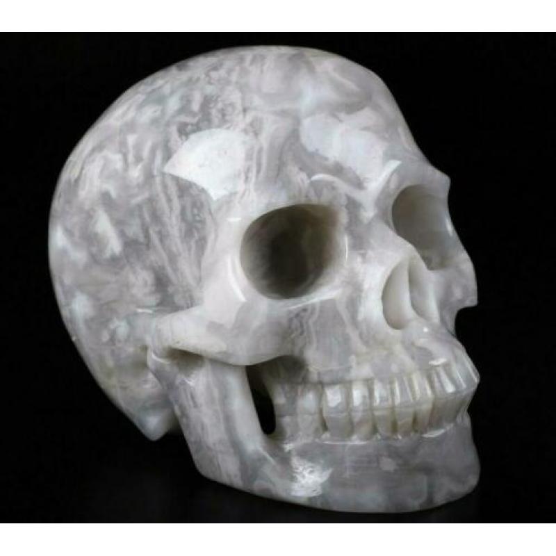 Agaat Schedel Kristal Quartz Kwarts Beeld 2.5 KG Doodshoofd