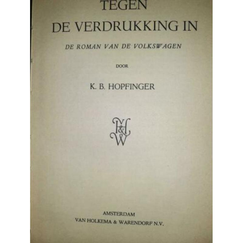 Boek Volkswagen tegen de verdrukking