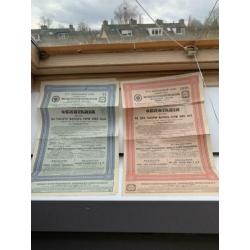 Obligaties van het ottomaanse rijk en Russische rijk 1900