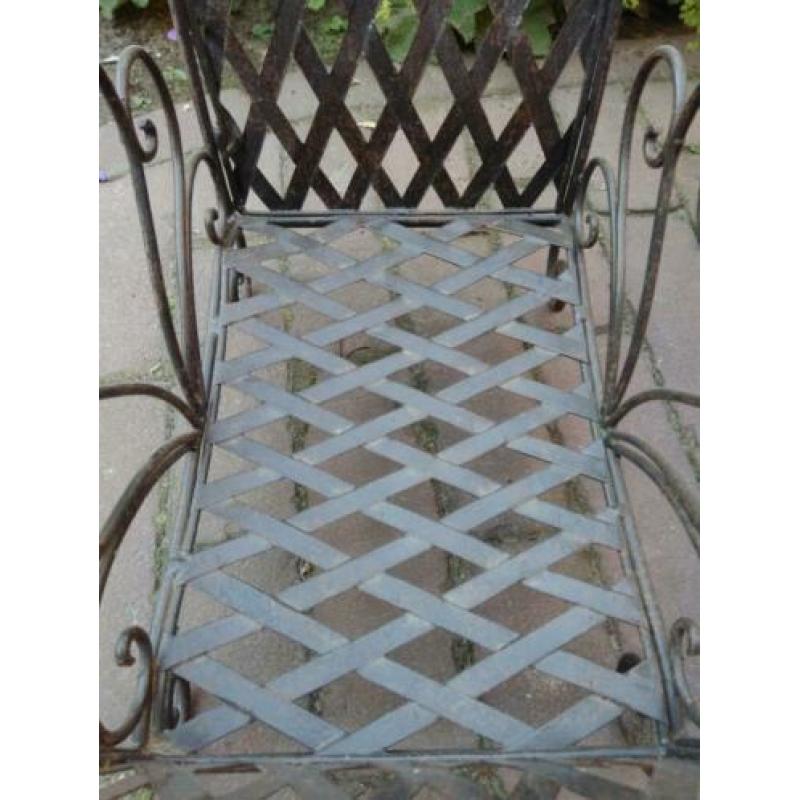 Sierlijke metalen mand mandje met hengsel 2 maten *Etage3*