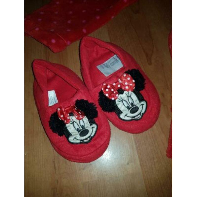 H&M Minnie Mouse badjas + pantoffels
