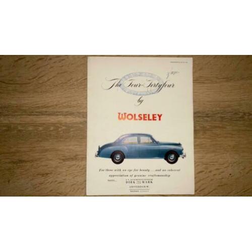 Folder Wolseley 4/44 four fourtyfour (1954)